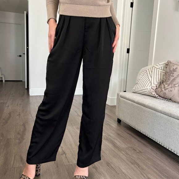 Monk & Lou Silky Wide Leg Pants size 2 - Picture 4 of 5